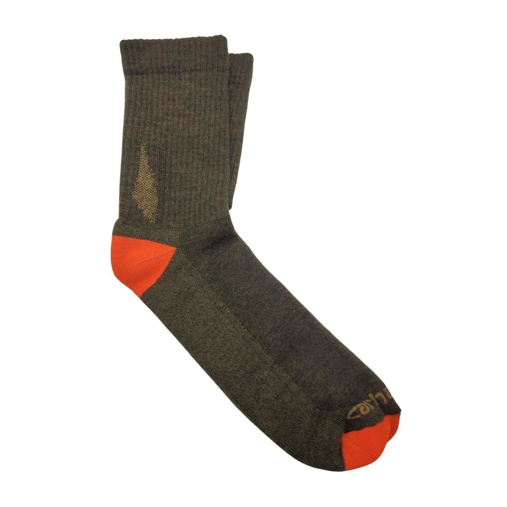 Carhartt Merino Wool Short‎ Crew Socks XL Mens Midweight Olive Rugged Outdoor